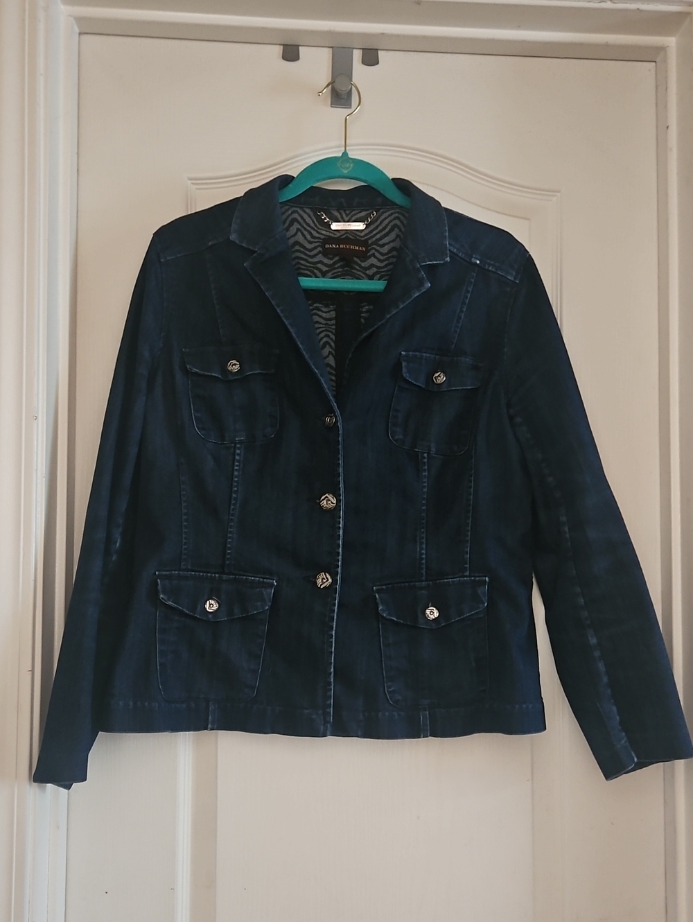 Dana Buchman Dark Denim Jean Jacket